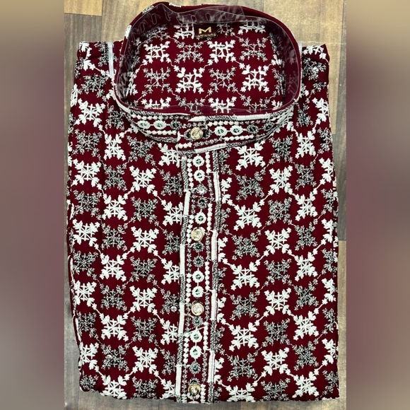 Men's Indian Clothes Kurta & Pajama Men's Navratri kurta Garba clothes for men - Picture 8 of 14